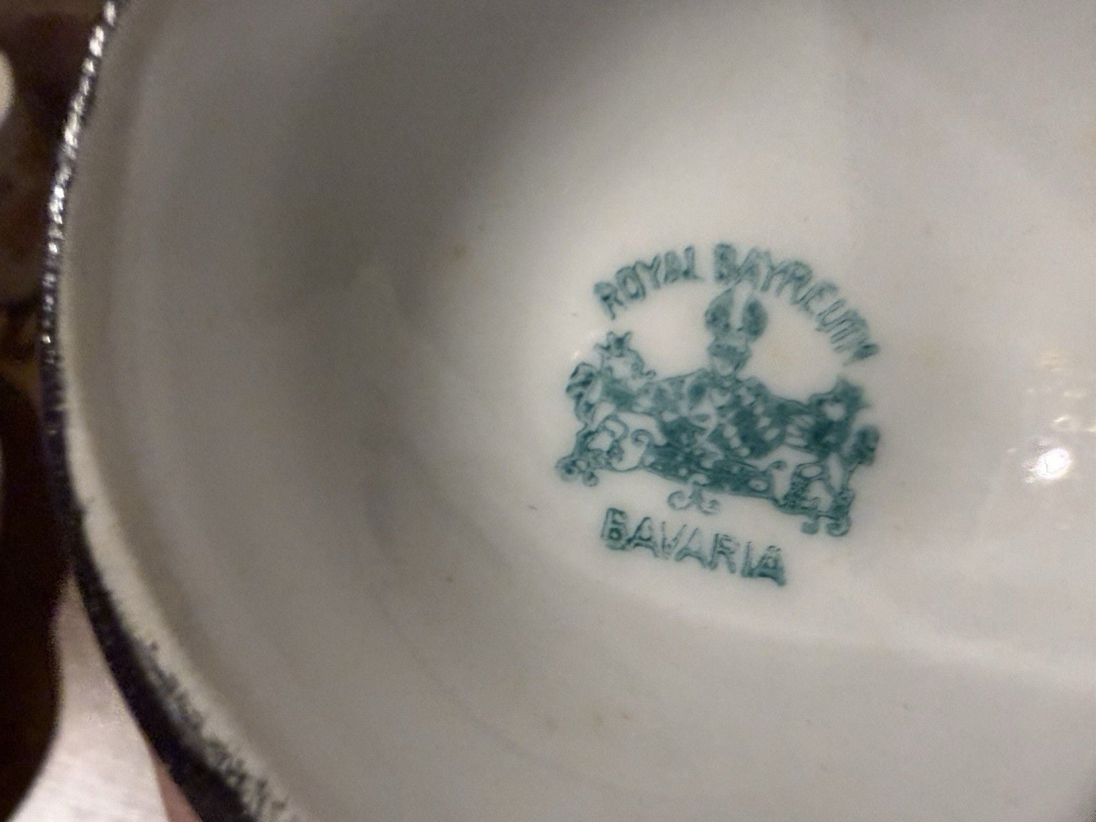 Rare Opalescent Bavaria Germany Opal Iridescent Demitasse Coffee Tea Set 4