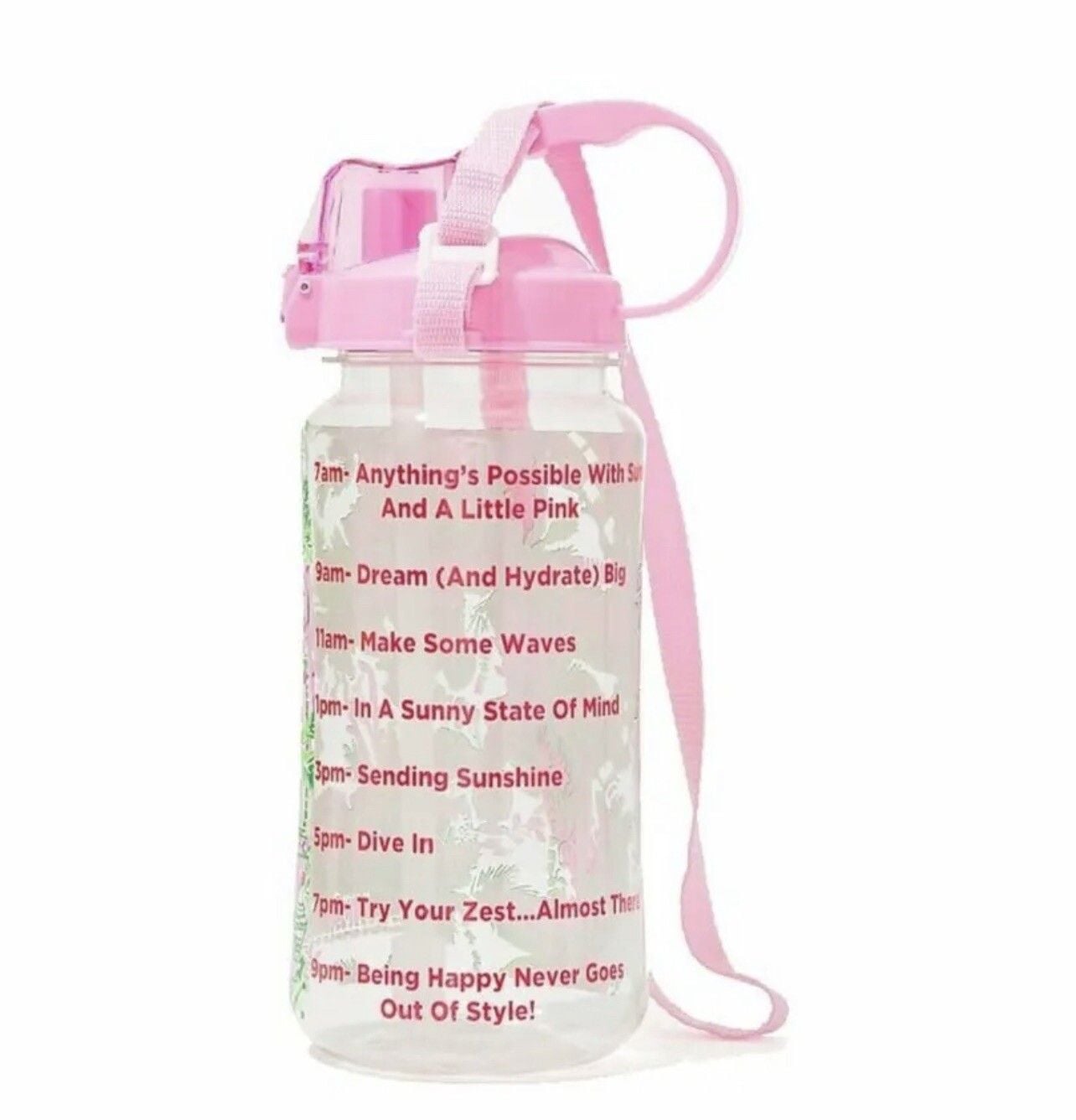 New Lilly Pulitzer GWP Water Sports Drink Bottle Mandevilla Baby Always Worth It 2