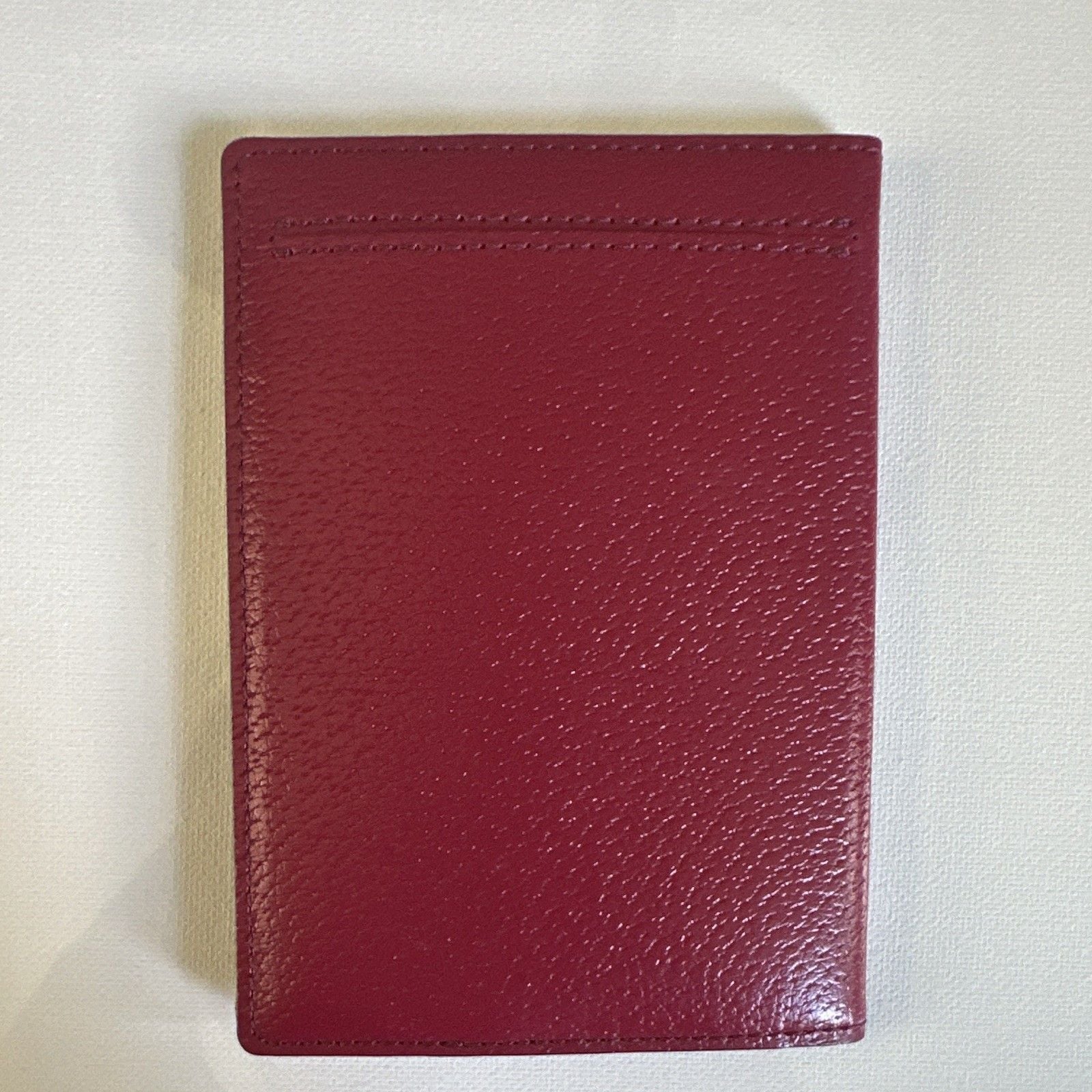 Kate Spade New York Burgundy Leather Passport Holder Type WLRU2615 5