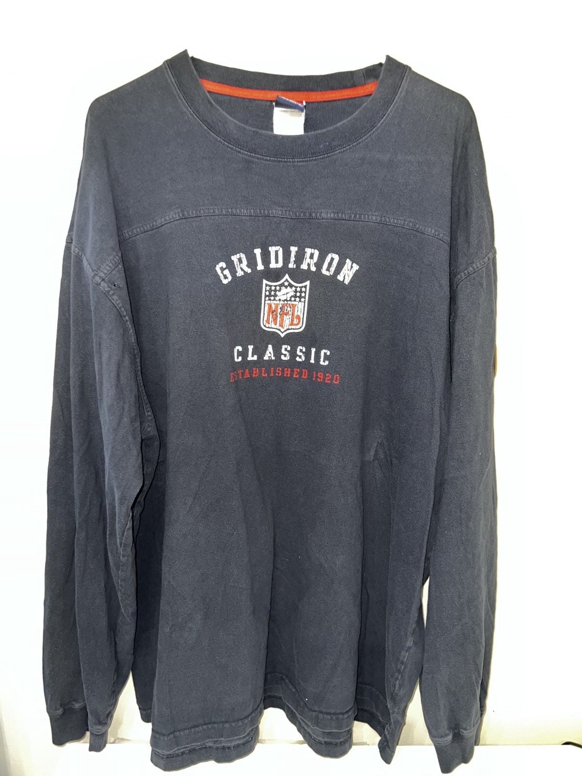Vintage Reebok NFL Long sleev Men XL navy Gridiron Classics 2