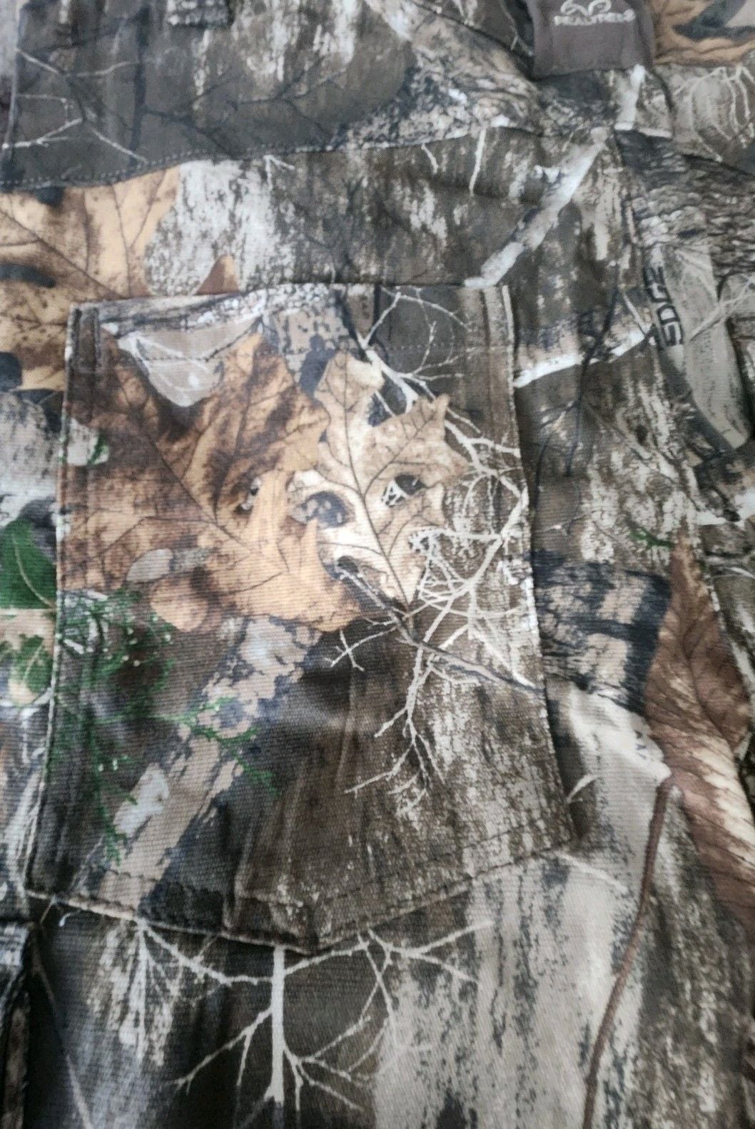 Realtree Edge Camo Hunting Pants Cargo Pockets Polyester Unisex Adult M 7
