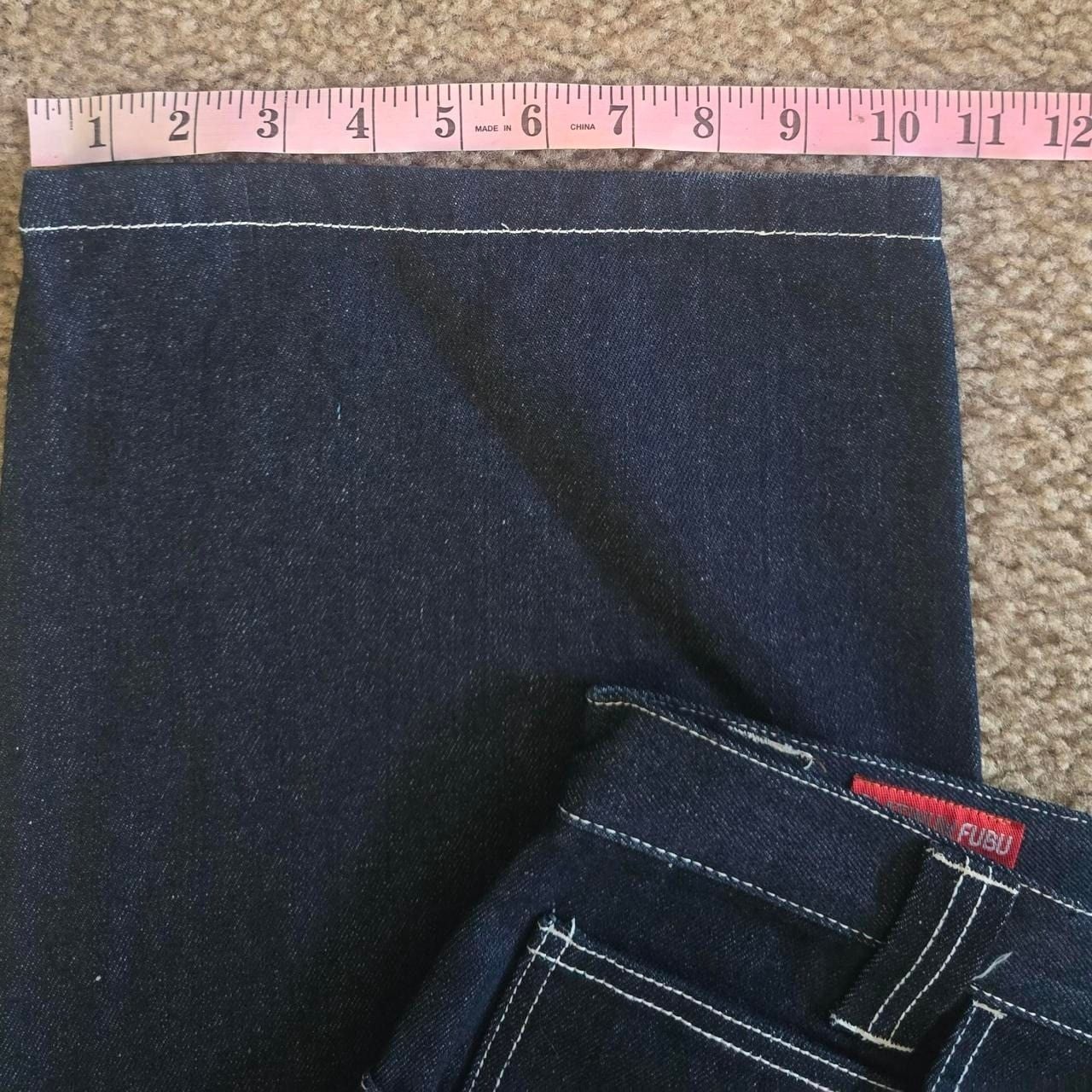 Fat Albert Fubu Platinum Jeans Men's 40x32 Big Face Embroidered Carpenter Y2K 9