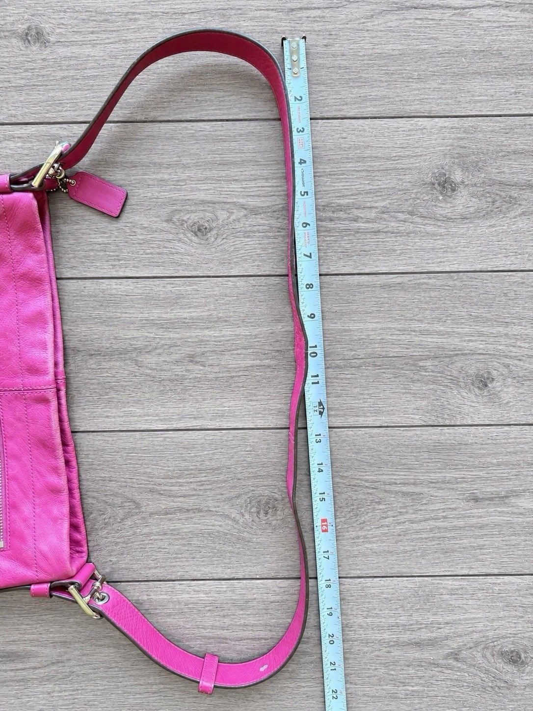 Coach F15064 Pink Leather Duffle Hobo Shoulder Crossbody Bag Y2K Style 6
