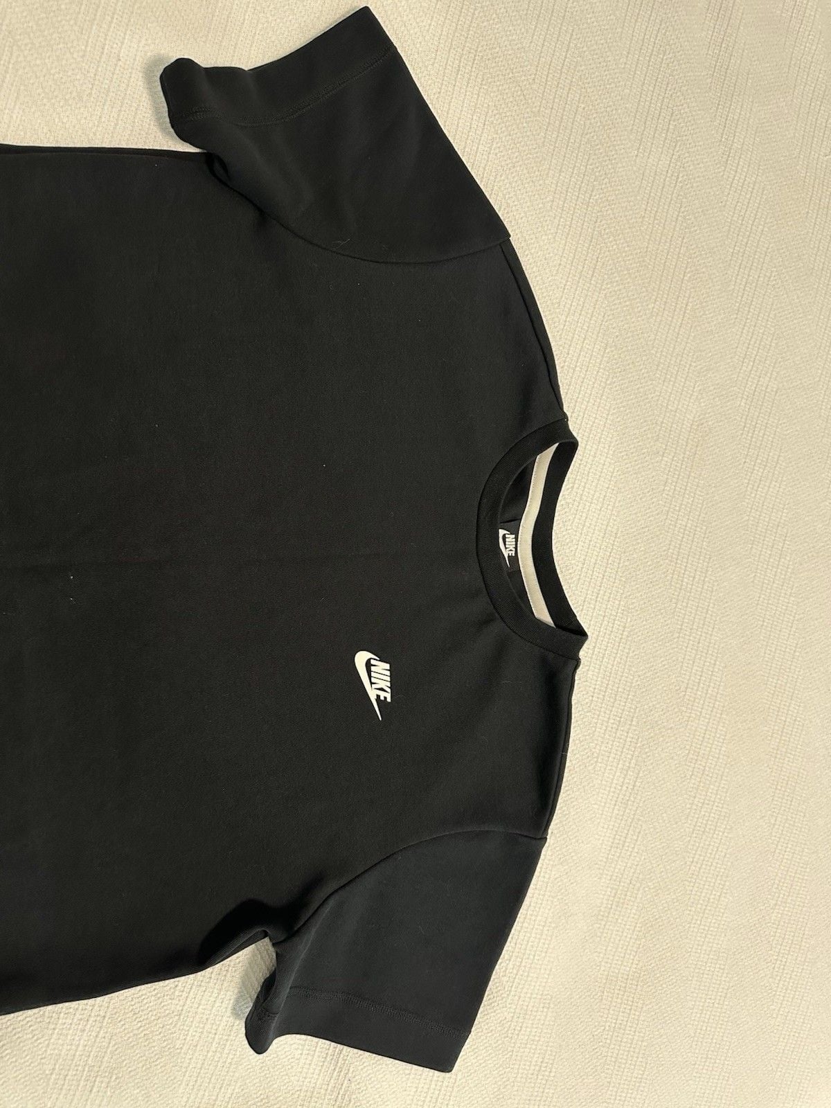 NIKE Tech Fleece Dress Womens Size L Black Sweatshirt Athleisure Lounge Casual 4