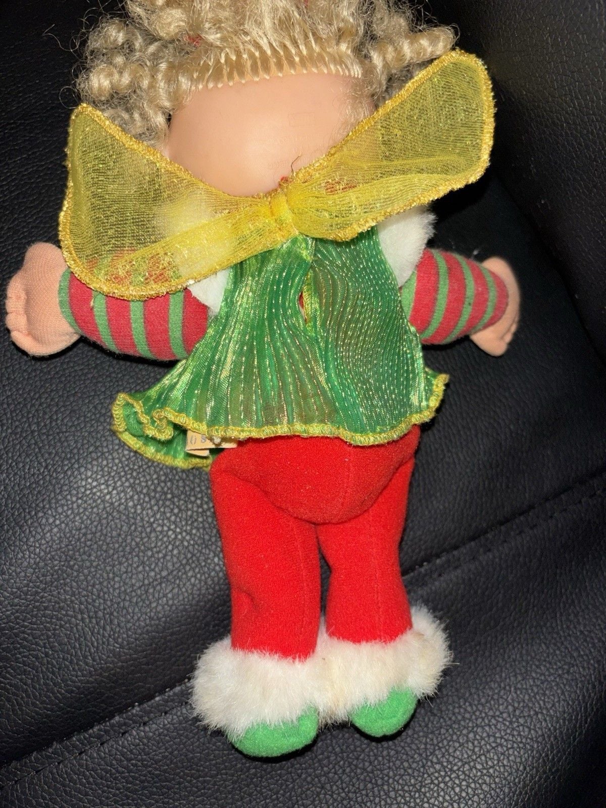 Vintage 1995 Cabbage Patch Kids Christmas Fairy In Green & Red Outfit 5