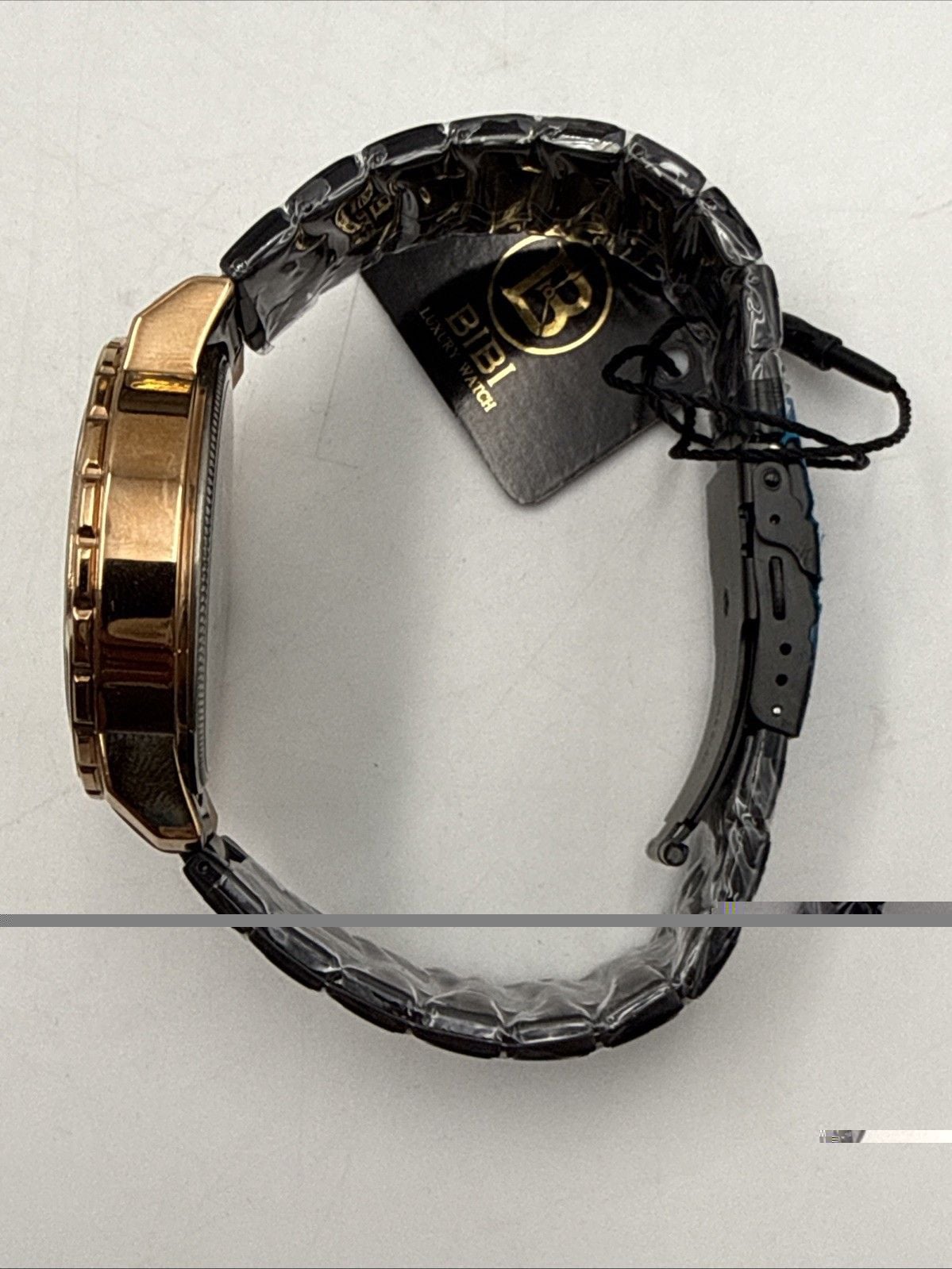 🔥 BIBI Luxury Men’s Watch Rose Gold Black 37mm Quartz B0208 NEW In Box 9
