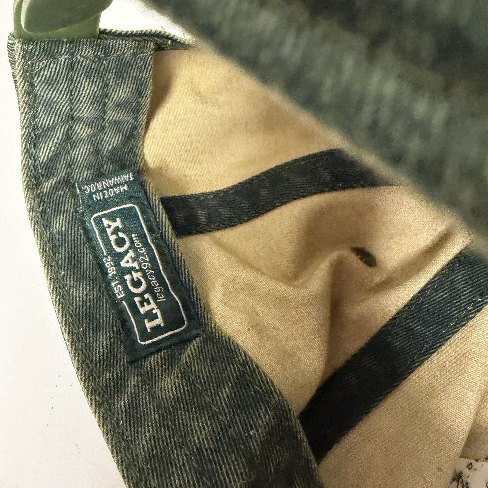Legacy Colorado Flag Patch Hat Mens Washed Forest Green Snapback Cap VTG 7
