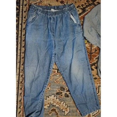 BonWorth Denim Pants & Terra Sky Cardigan Set Blue Gray Womens Plus Size 1X MP 2