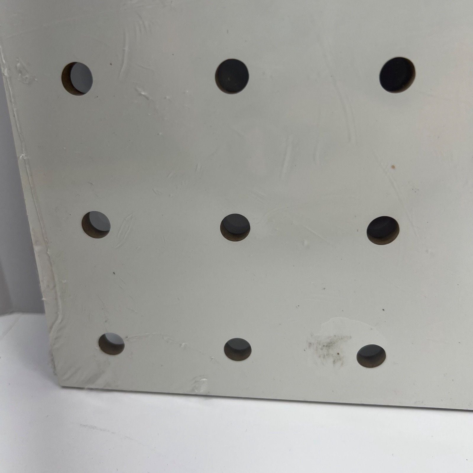 11" x 14" Equip Your Space White Pegboard With 10 Removable Gold Pegs Organize 18