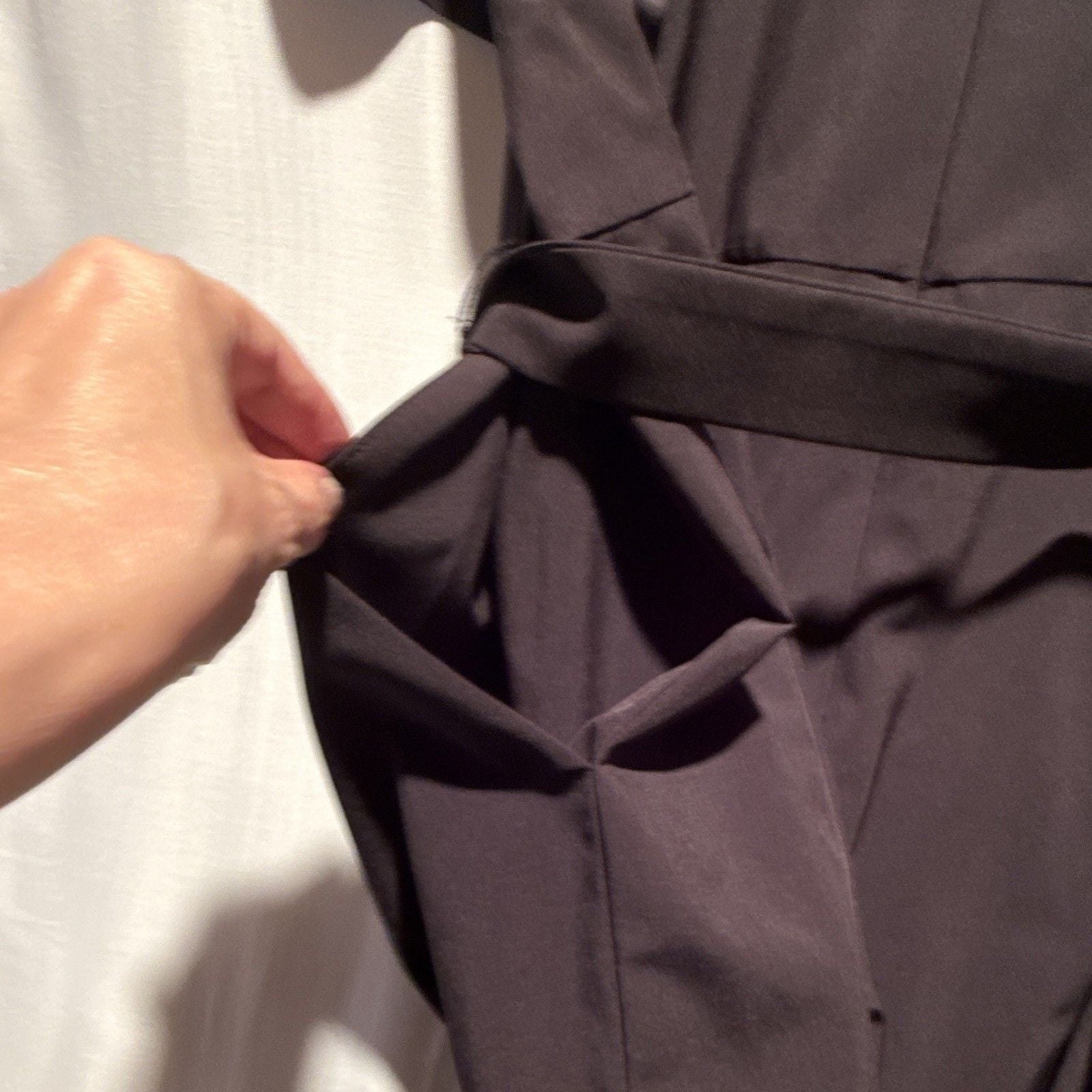 Calvin Klein Women’s 18W Black Belted Jumpsuit NWT Wide Leg MSRP $139 7