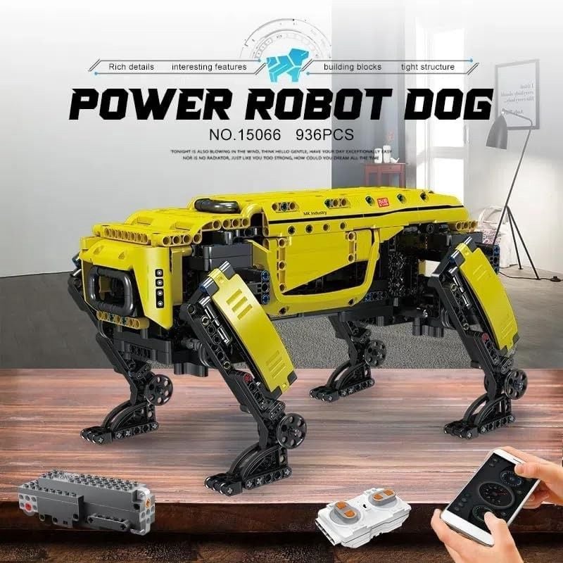 Mould King 15075 RC App‑Programmable Four‑Legged Robot Dog Building Blocks Set 6