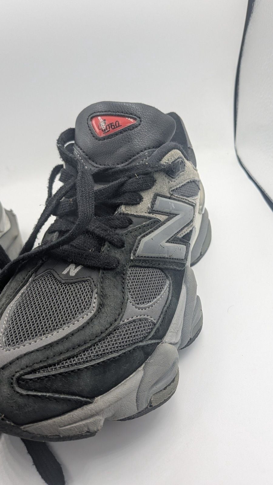 New Balance 9060 Black Castlerock Black/Gray Men's Low Top Lace-Up Sneakers 4