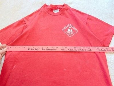 Vintage Hanes Heavyweight T Shirt Boy Scouts Camarillo California Troop 257 L 11