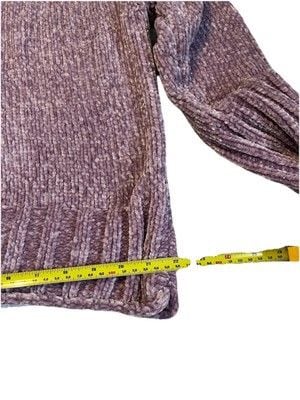 Cynthia Rowley Women's Sweater Lavender Crew Long Sleeve 6