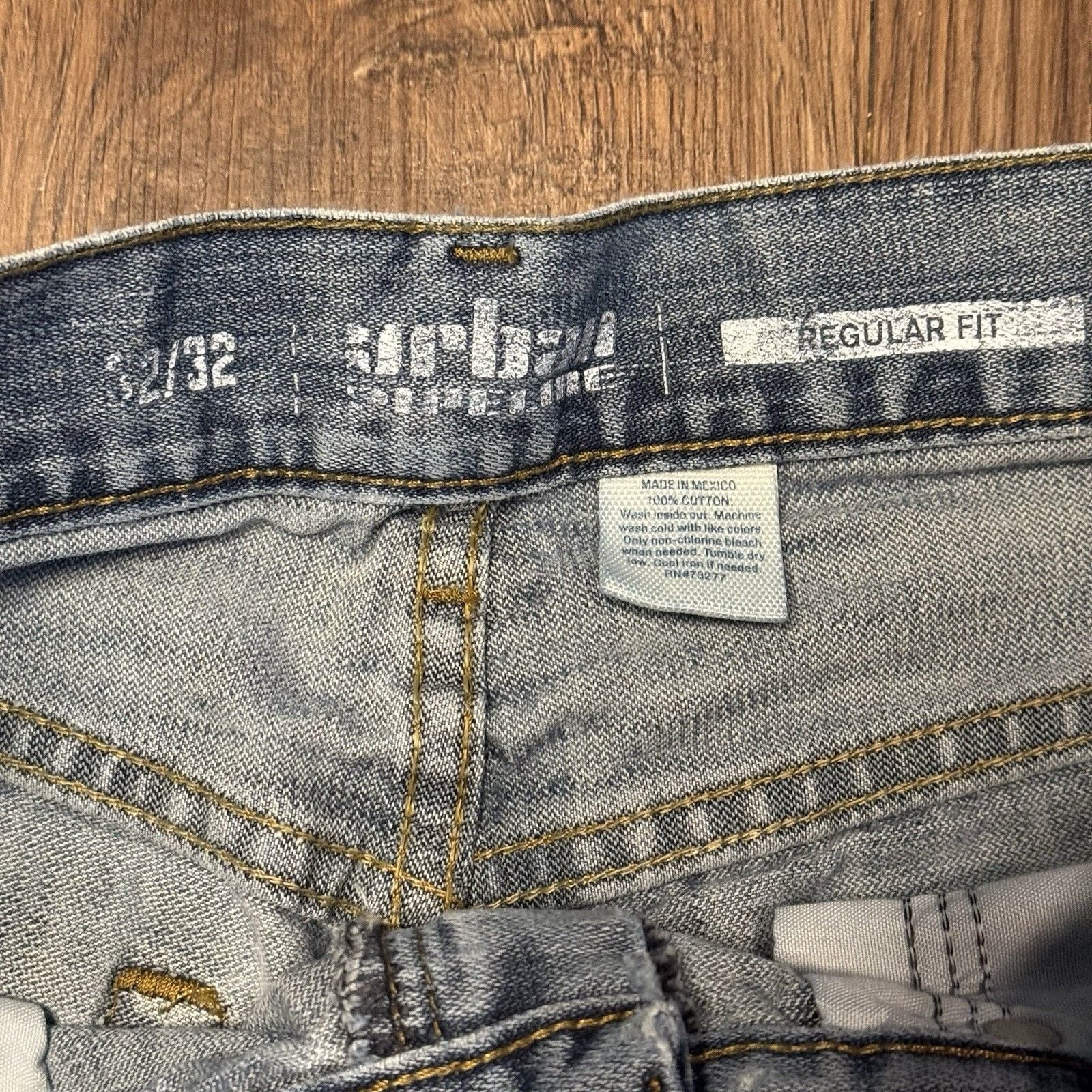 Discontinued Urban Pipeline Mens Denim Jeans 32x32 Medium Wash Straight Fit 6