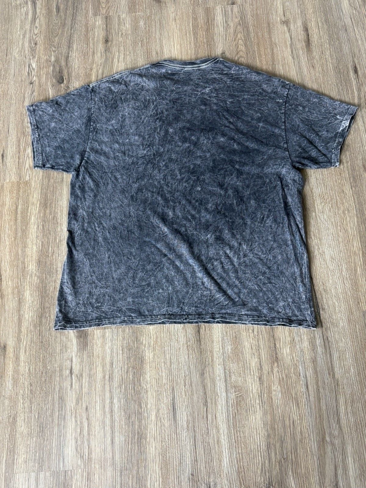 Nirvana Smiley Face Graphic Band T Shirt XL Gray Acid Wash 100% Cotton Grunge 9