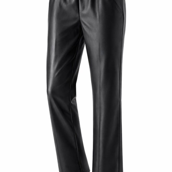 Anthropologie Pilcro Black Faux Leather Pants Size 30 Ankle Length