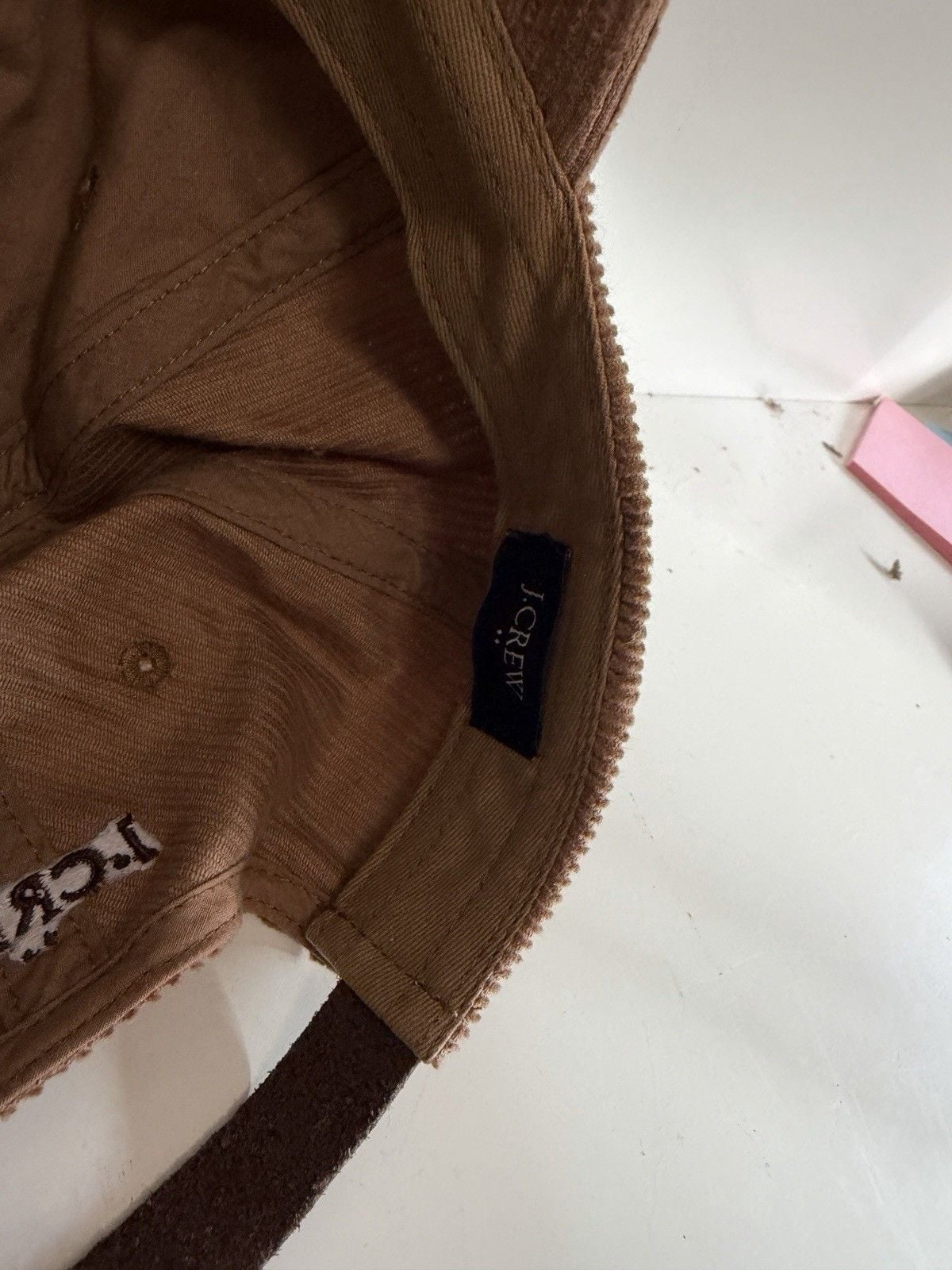 J Crew Women's Brown Corduroy Ballcap Adjustable Preppy Autumn 7