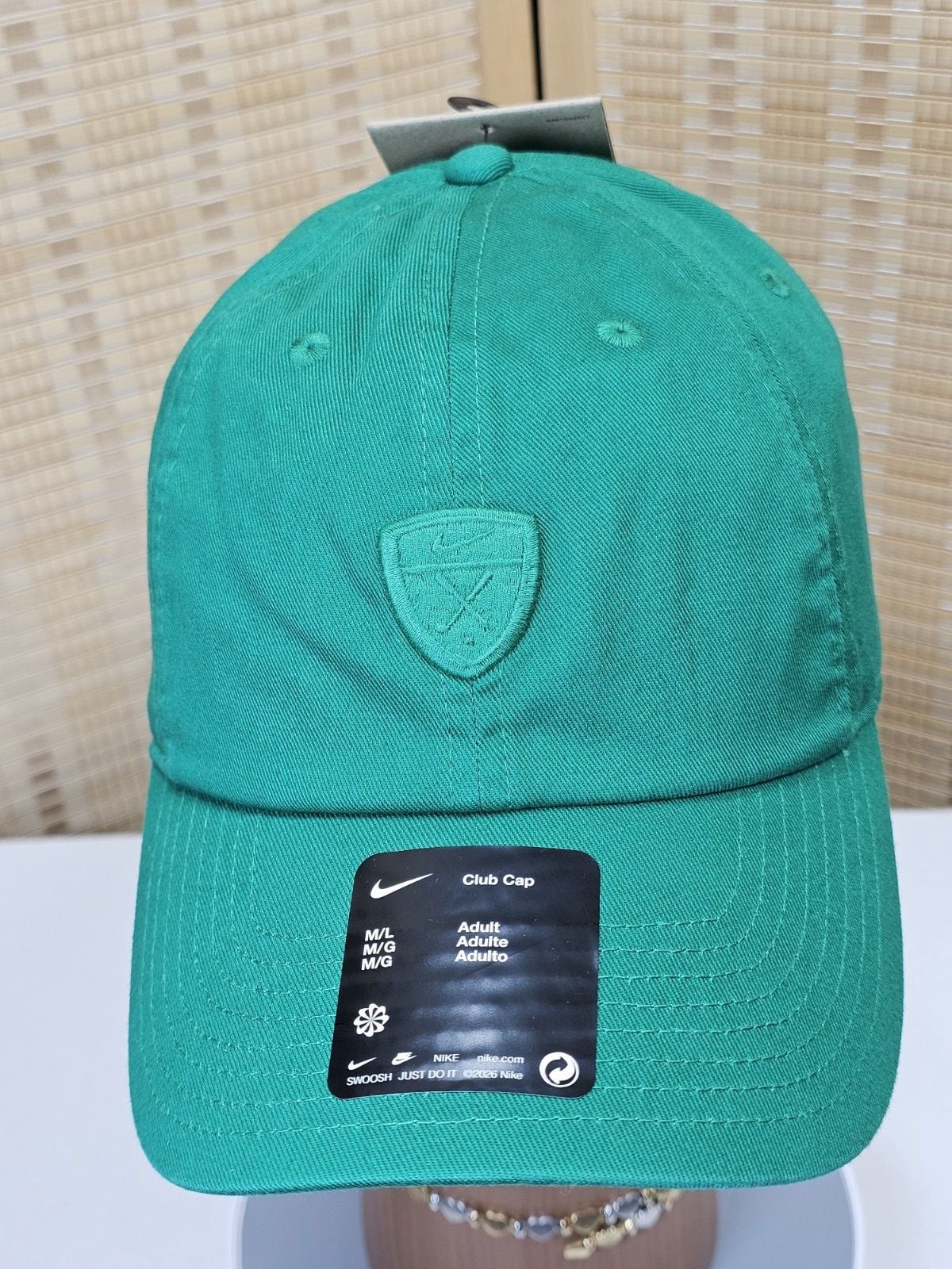 Nike Club Cap Green Adjustable Hat M/L Move to Zero 2