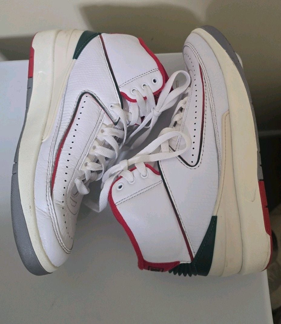 Air Jordan 2 Retro Origins Shoes Youth Size 6Y Womens Size 7.5 Athletic Sneaker 7