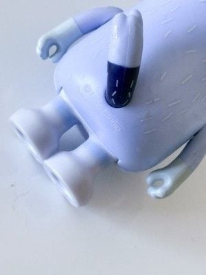Bluey Nana Figure Grandma Chris Glasses Blue Nana Extended Family Heeler 3” 3