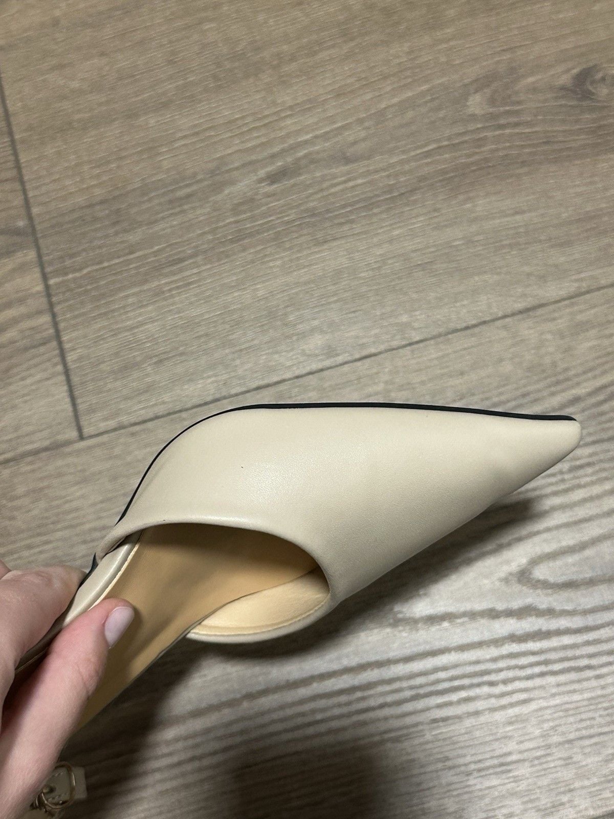 Aldo Lilya Nude Beige Heels Pumps Shoes with Ankle Strap  Womens Size 10 16