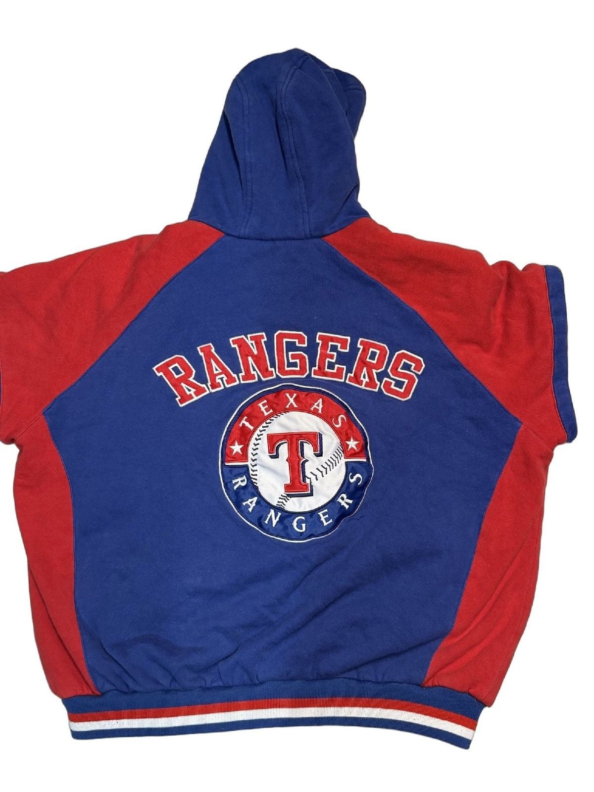 Genuine Merchandise Texas Rangers Hoodie XL MLB Baseball Red Blue Sweatshirt 2