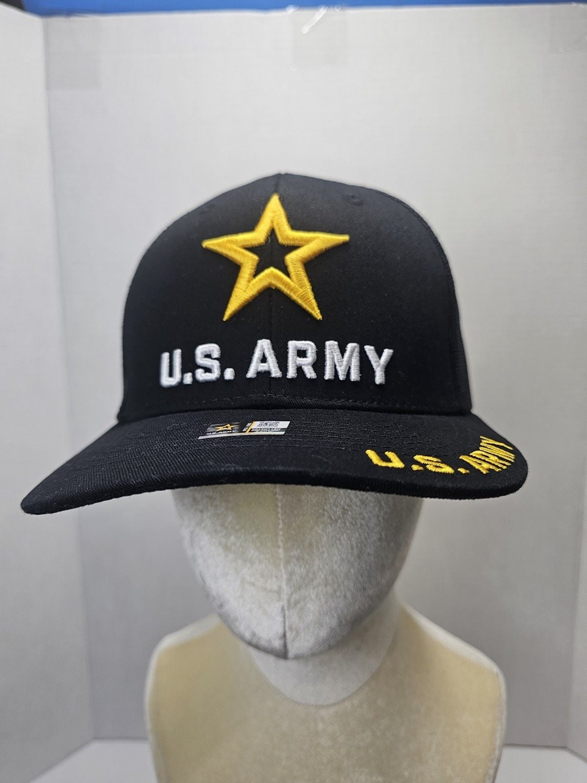 Top Level U.S. Army Trucker Hat Black Embroidered Snapback Cap Adjustable NWT 3