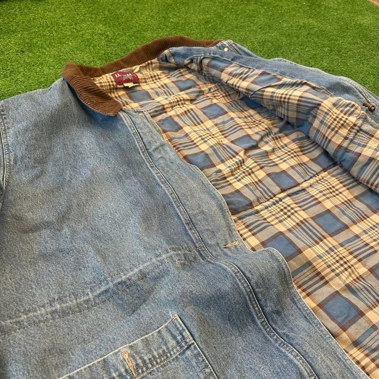 Denim & Co. Men's Relaxed Fit lined Denim Jean Jacket size XXXL(fits smaller length wise) 3