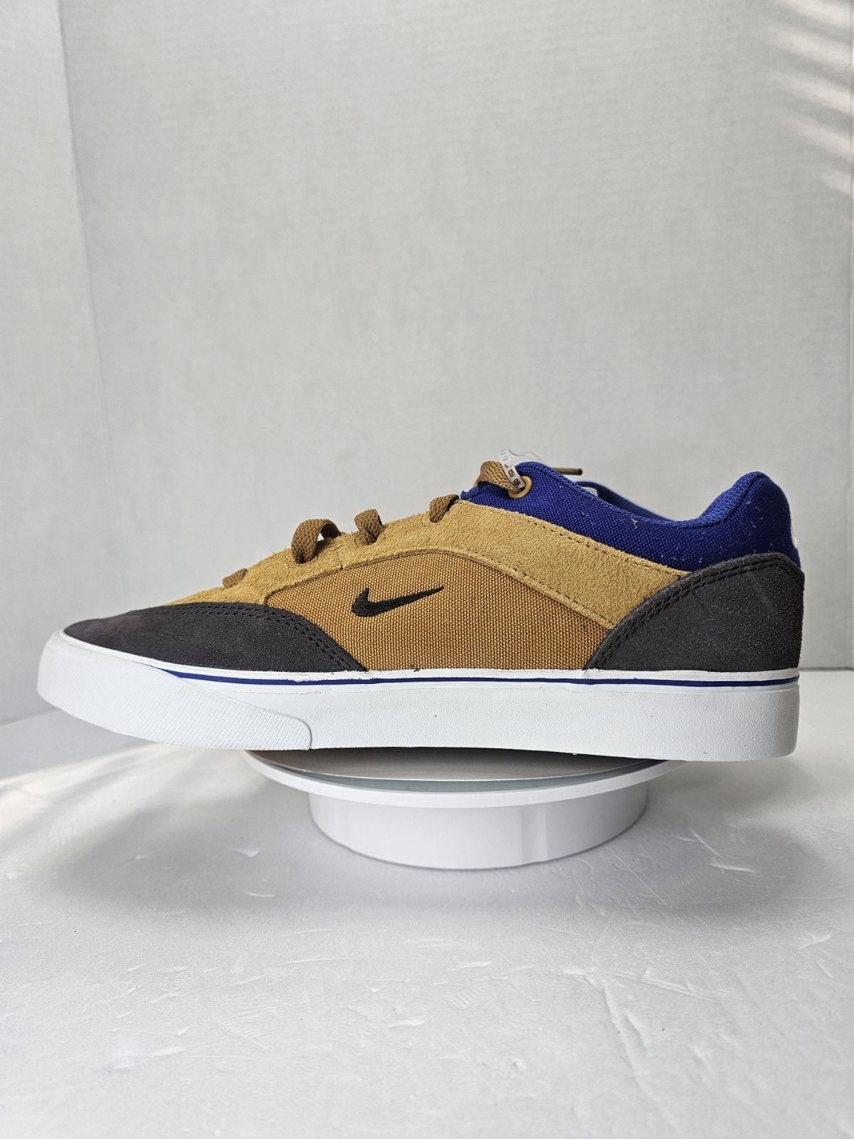 Nike SB Malor HF1205-700 Brown Blue Suede Skate Shoes Youth Size 6Y New 12