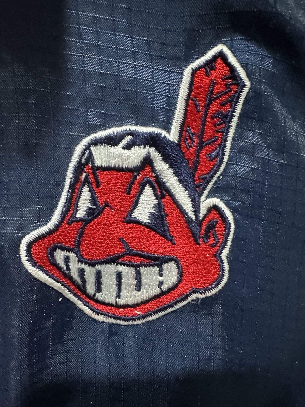 Vintage 1990s Cleveland Indians Starter Mens M Windbreaker Jacket Chief Wahoo 6