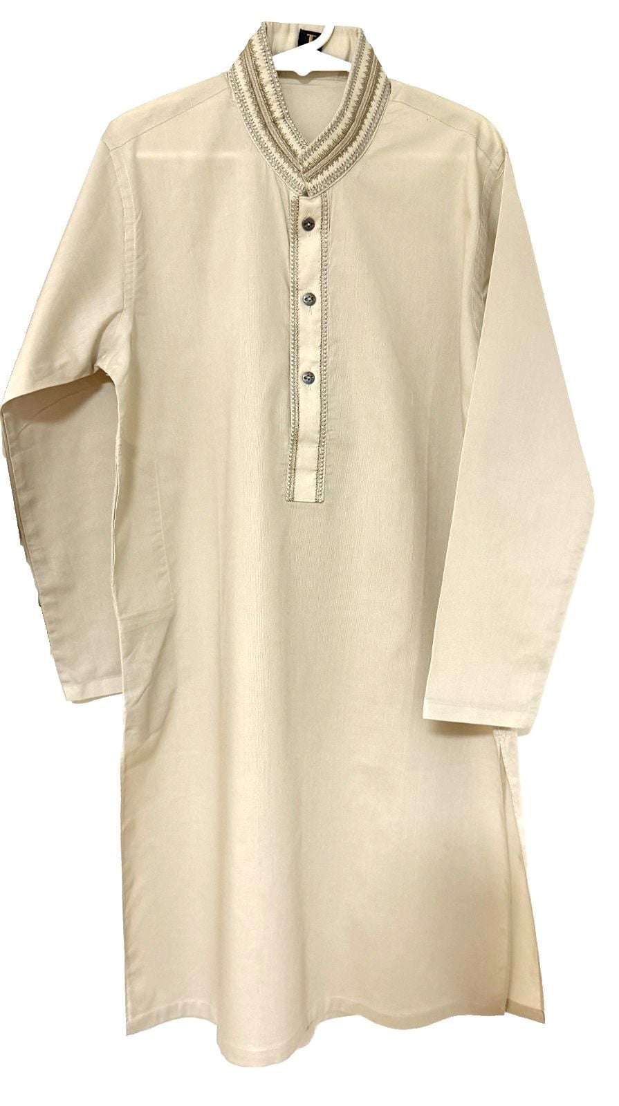 Pakistani/Indian Dress Beige/Cream/Ivory (Shalwar Kameez) by J. for 8-9 yr boy 1