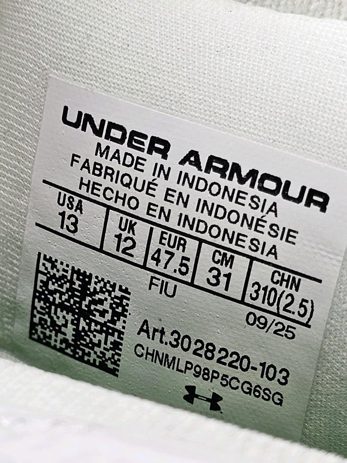 Under Armour Blur Pro Football Cleats Men 13 White Navy 3028220-103 4
