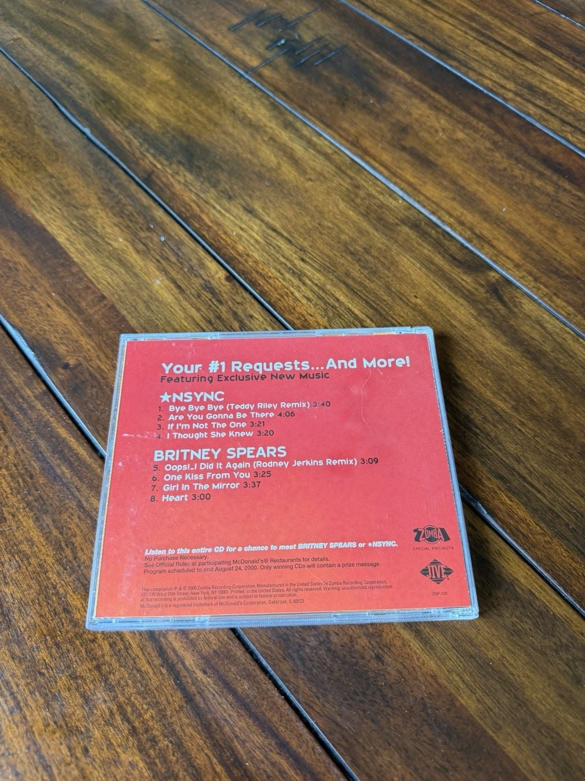 Britney Spears The Woman in Me Hardcover + NSYNC McDonald’s 2000 Promo CD Y2K 4