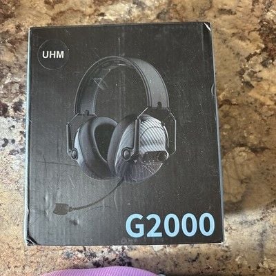 UHM G2000 Wireless Gaming Headset Blue Over-Ear USB-C NEW in Sealed BOX 1
