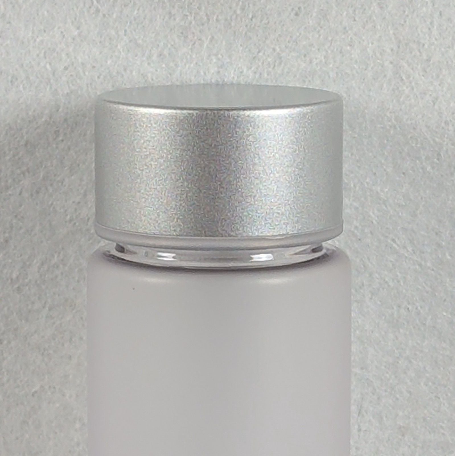 NEW Plexus Branded Frosted Water Bottle Slim Shaker Metallic Silver Screw Cap 3