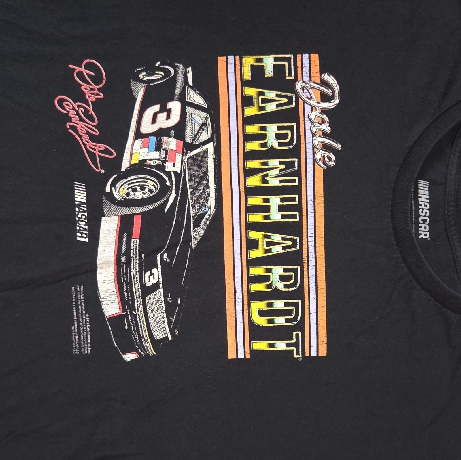 NASCAR Dale Earnhardt #3 Black Graphic T-Shirt, XXL, Officially Licensed 3