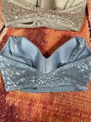 Rhonda Shear 2-pack Women's No Wire Underwire Nylon Spandex Medium Bra 5