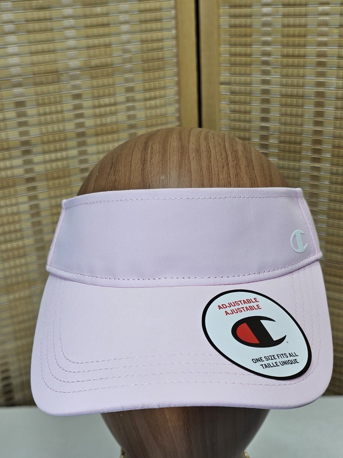 Champion Women's Pink Visor Hat Adjustable One Size Polyester 2