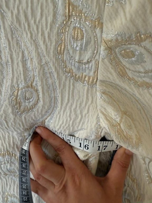 Trina Turk Selfie Embroidered Cream A-Line Dress Size S Evening Wedding $458 5