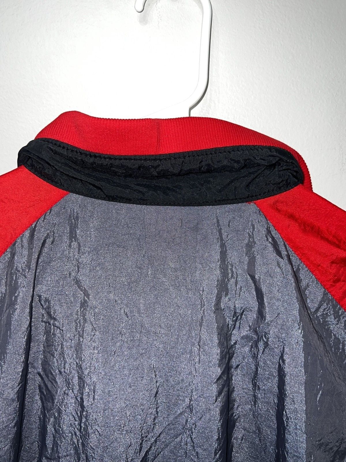 Vintage Sunbuster Windbreaker Red/black/grey Size Small 11
