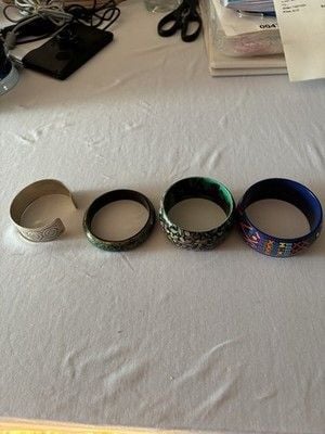 Bangle Bracelets (3) And 1 Cuff Bracelet 3