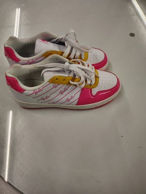 Barbie Kids' Pink and White Sneakers 2