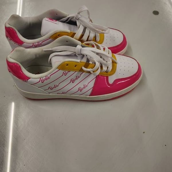 Barbie Kids' Pink and White Sneakers