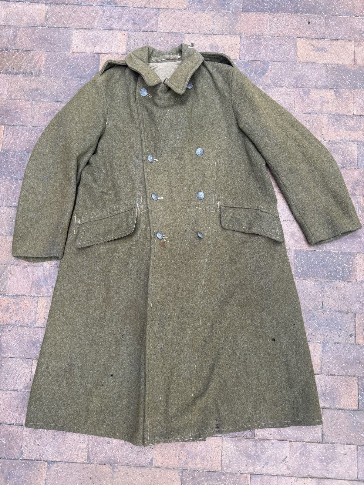 1948 British Army 1940 Pattern Dismounted Wool Greatcoat Size 8 Military 2