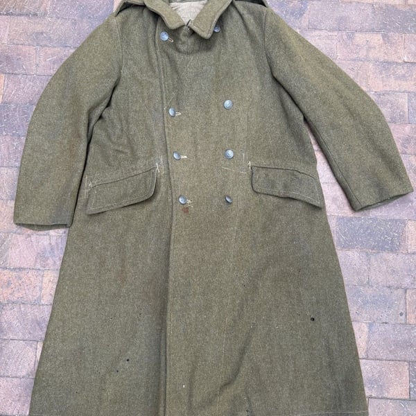 1948 British Army 1940 Pattern Dismounted Wool Greatcoat Size 8 Military