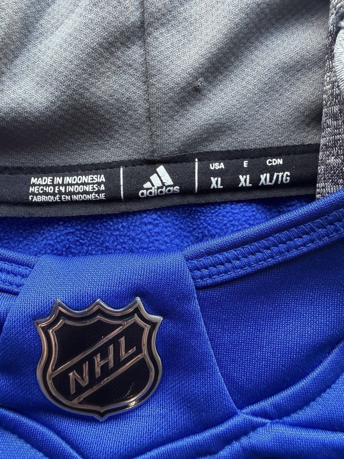 Adidas New York Rangers NHL Hockey Hoodie Pullover Blue XL Officially Licensed 7