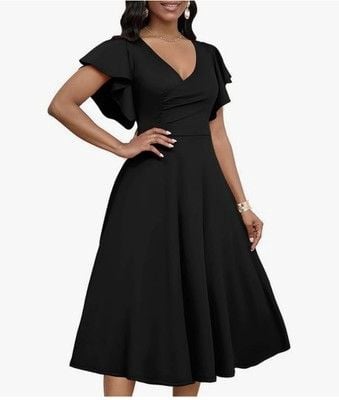 Dokotoo Women's V Neck Elegant Party Dress/SIZE XL 2