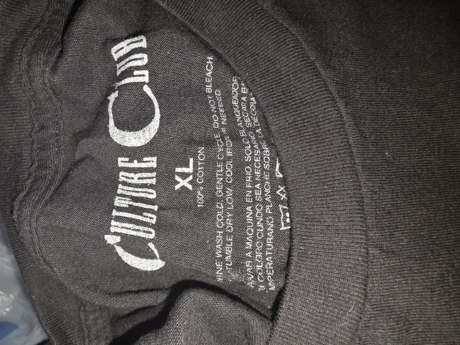 Culture Club Black 2026 Tour Tshirt Size XL 5