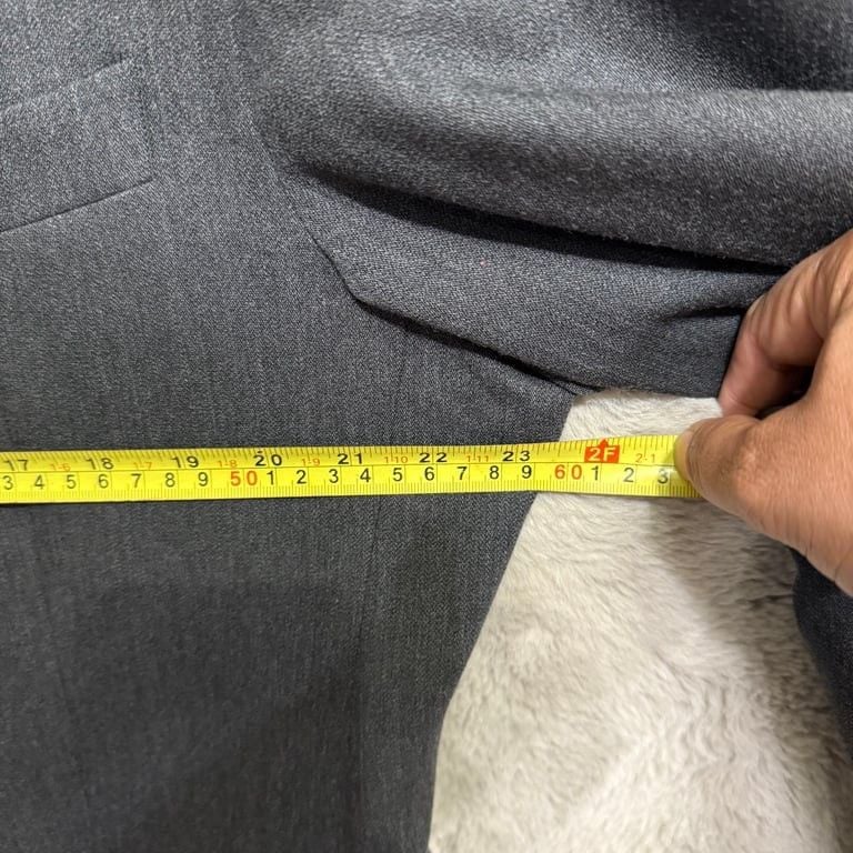 Manzoni Couture Men's Grey Wool Blazer Jacket 44R Italy Career Business 11
